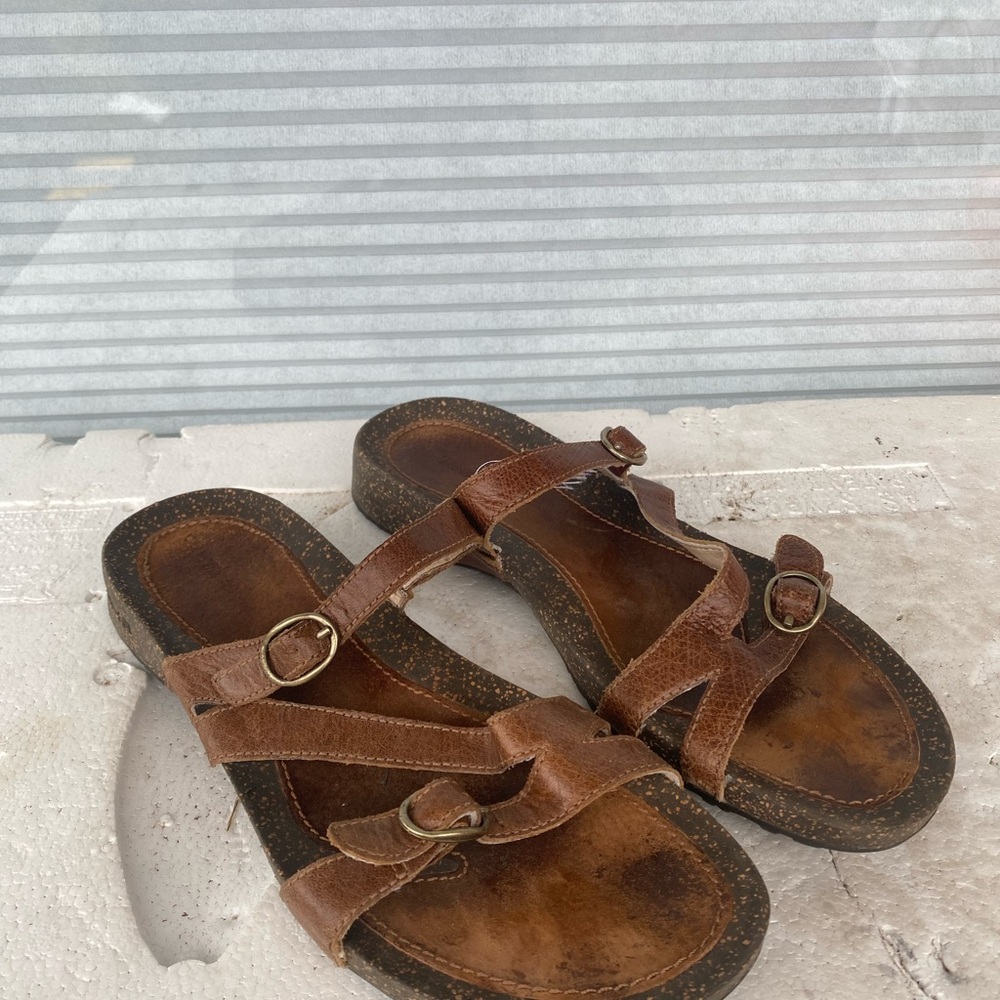 Teva 4186 Women’s Brown Leather Sandals Size W10 - Picture 13 of 15